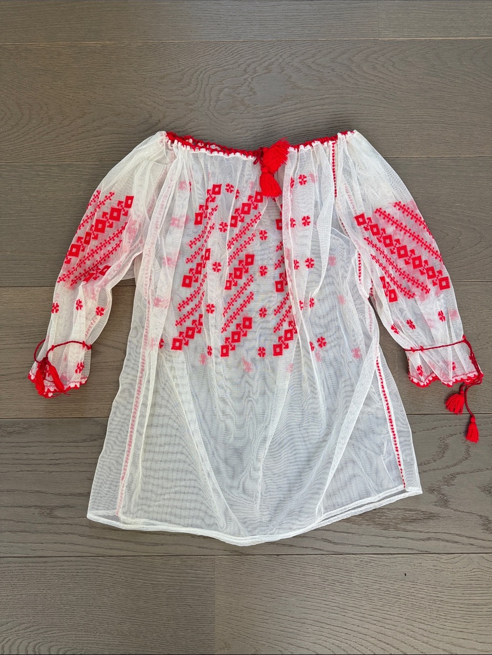 White Embroidered Blouse